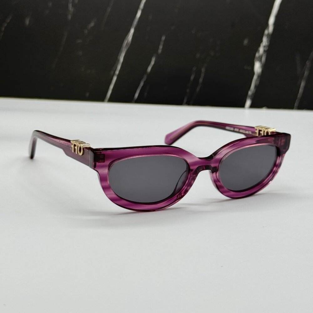 NEW OFF-WHITE OERI13D SPARKS 3707 SUNGLASSES WOMEN ROUND PINK EYEWEAR